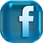 Blue Facebook Icon Badge