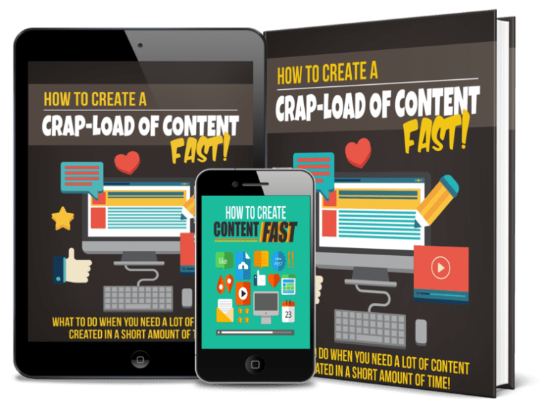 How To Create a Crap-Load Of Content Fast