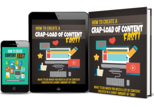 How to create a crap load of content Fast
